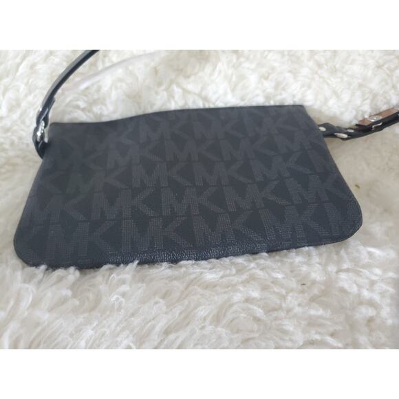 NWT MICHAEL KORS Waist Belt Bag Genuine Leather Waist Bag Fanny Pack BLACK Lg - Picture 7 of 9